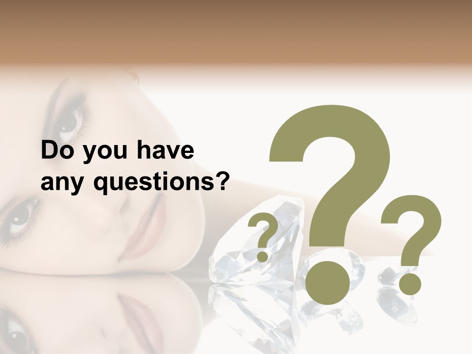 Portrait Person Woman PowerPoint Template