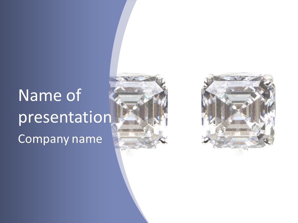 Metallic Diamond Pearls PowerPoint Template