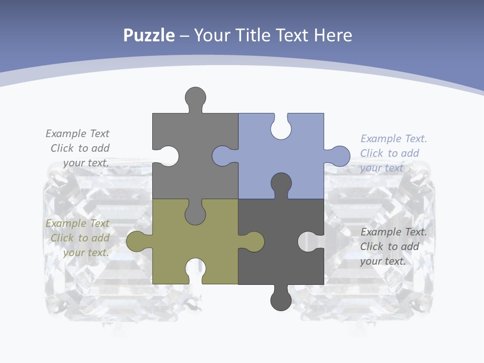 Metallic Diamond Pearls PowerPoint Template