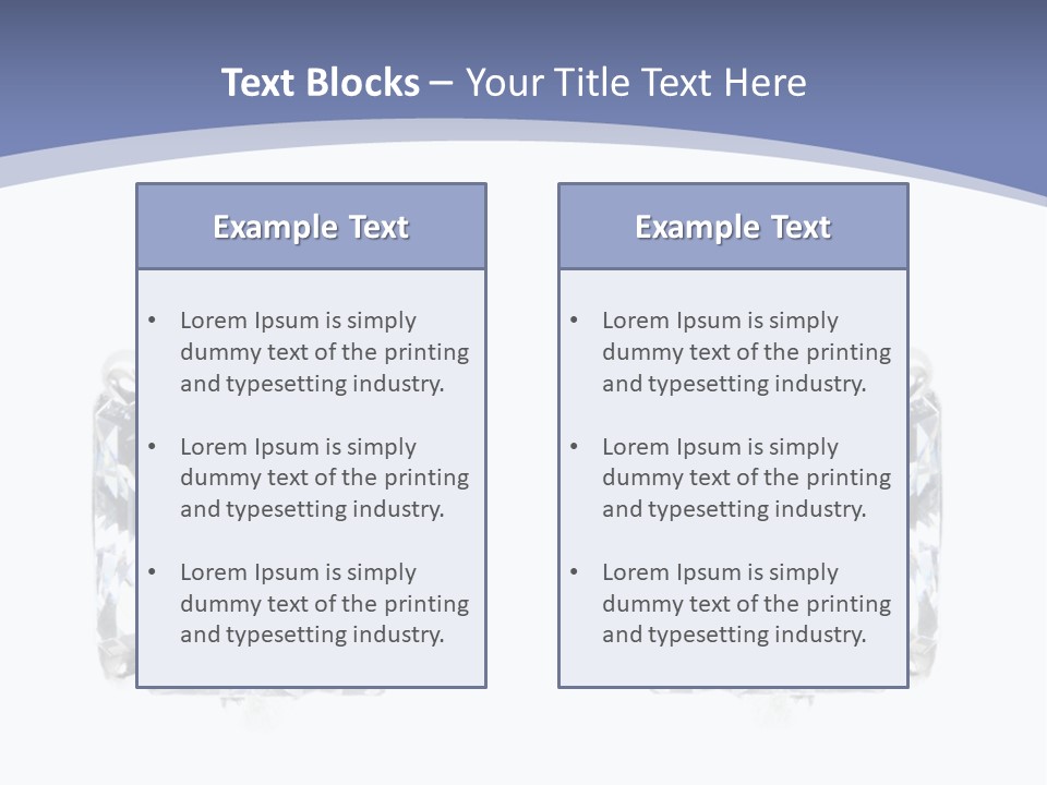 Metallic Diamond Pearls PowerPoint Template