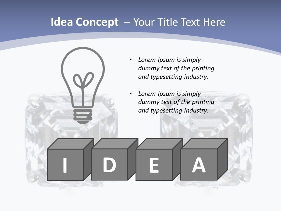 Metallic Diamond Pearls PowerPoint Template