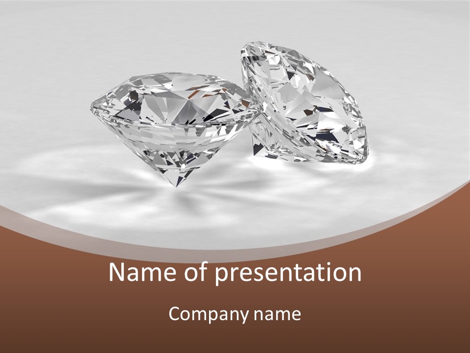 Edelstein Gems Diamant PowerPoint Template