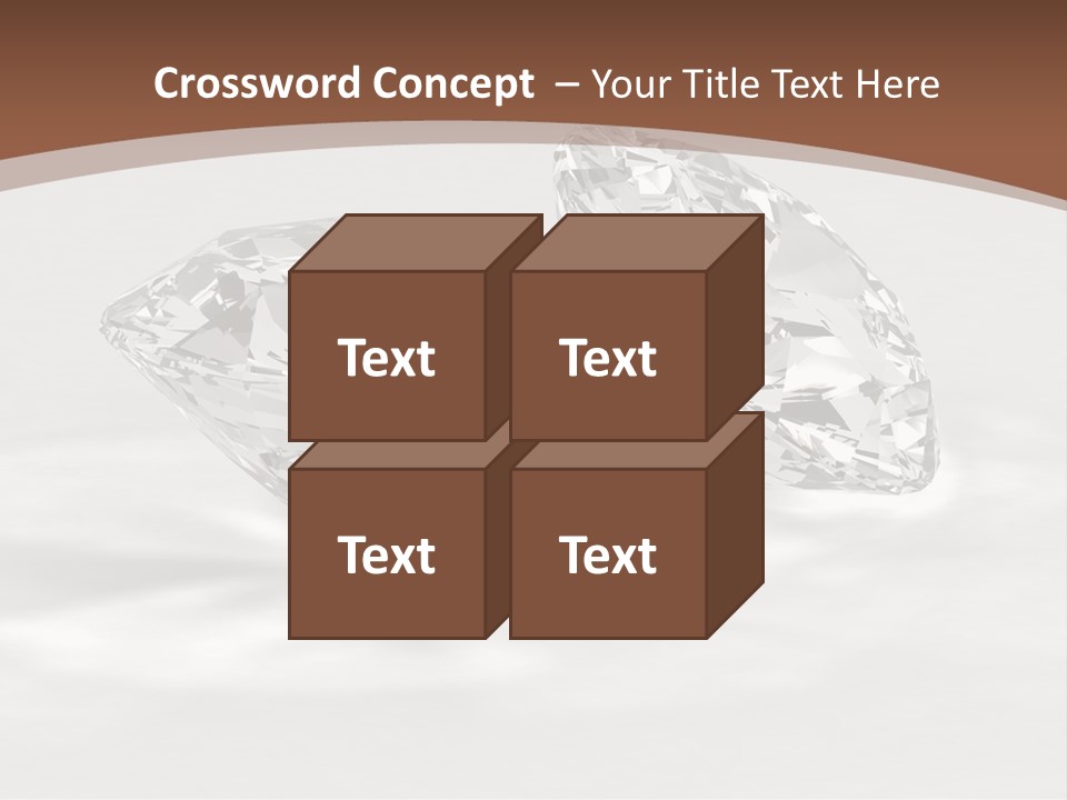 Edelstein Gems Diamant PowerPoint Template