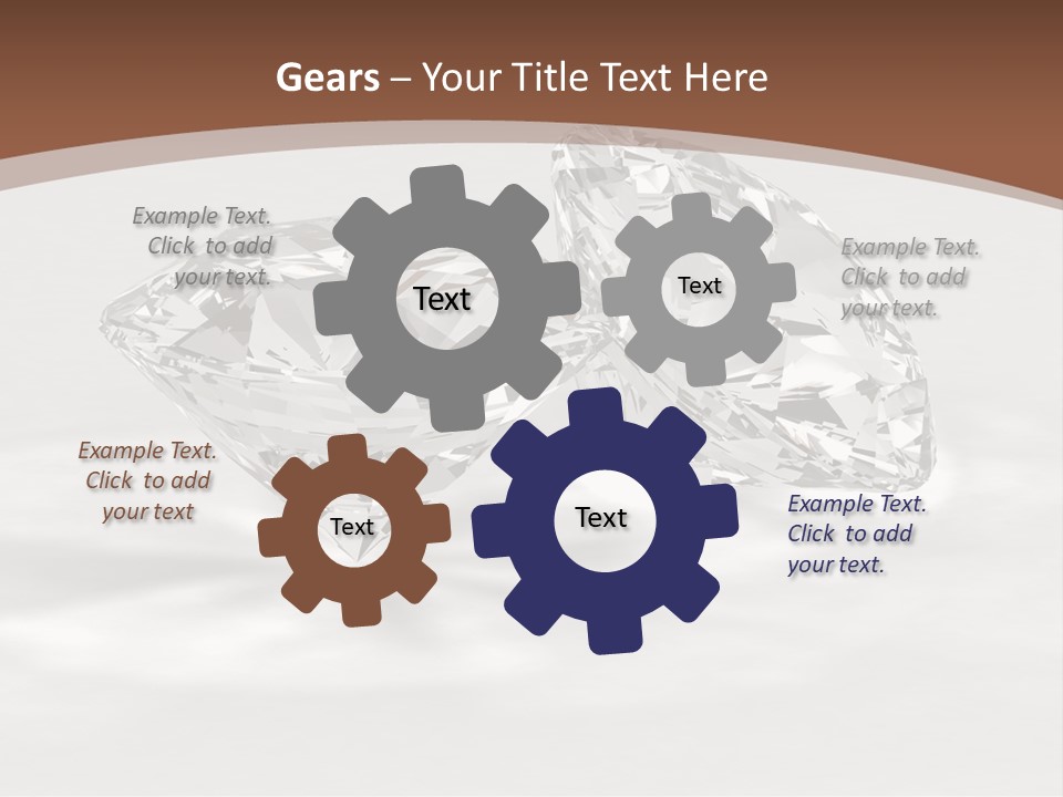 Edelstein Gems Diamant PowerPoint Template