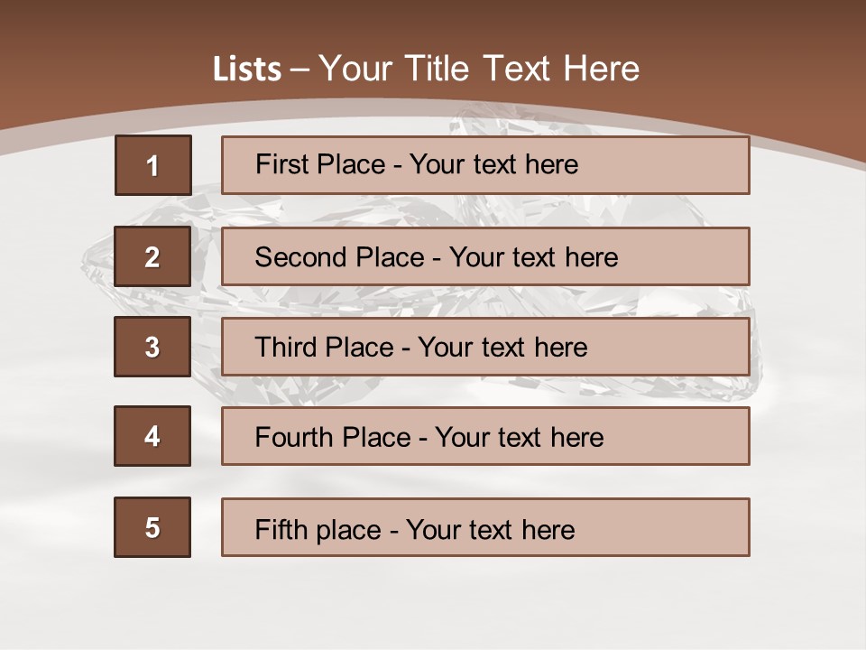 Edelstein Gems Diamant PowerPoint Template