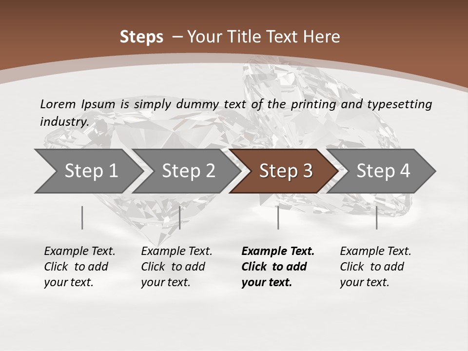 Edelstein Gems Diamant PowerPoint Template