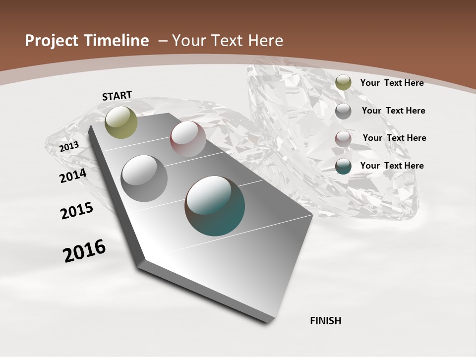 Edelstein Gems Diamant PowerPoint Template