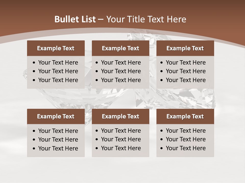 Edelstein Gems Diamant PowerPoint Template