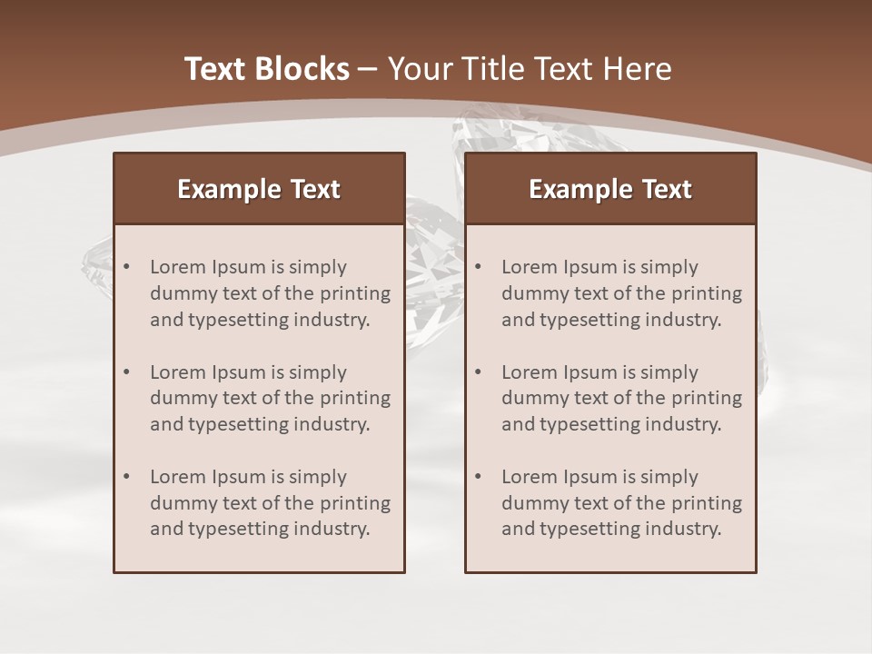 Edelstein Gems Diamant PowerPoint Template