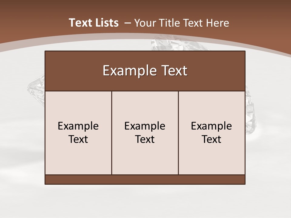 Edelstein Gems Diamant PowerPoint Template