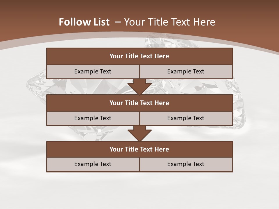Edelstein Gems Diamant PowerPoint Template