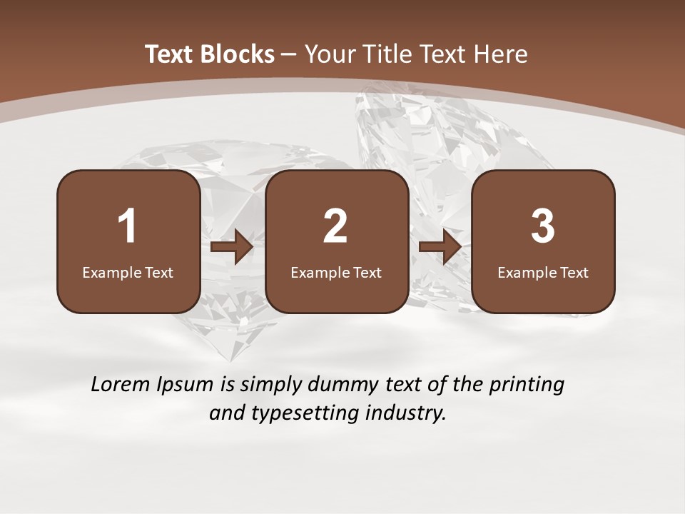 Edelstein Gems Diamant PowerPoint Template