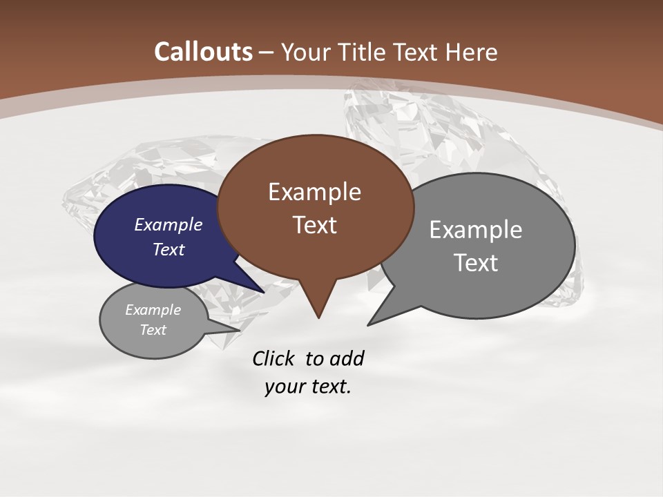 Edelstein Gems Diamant PowerPoint Template