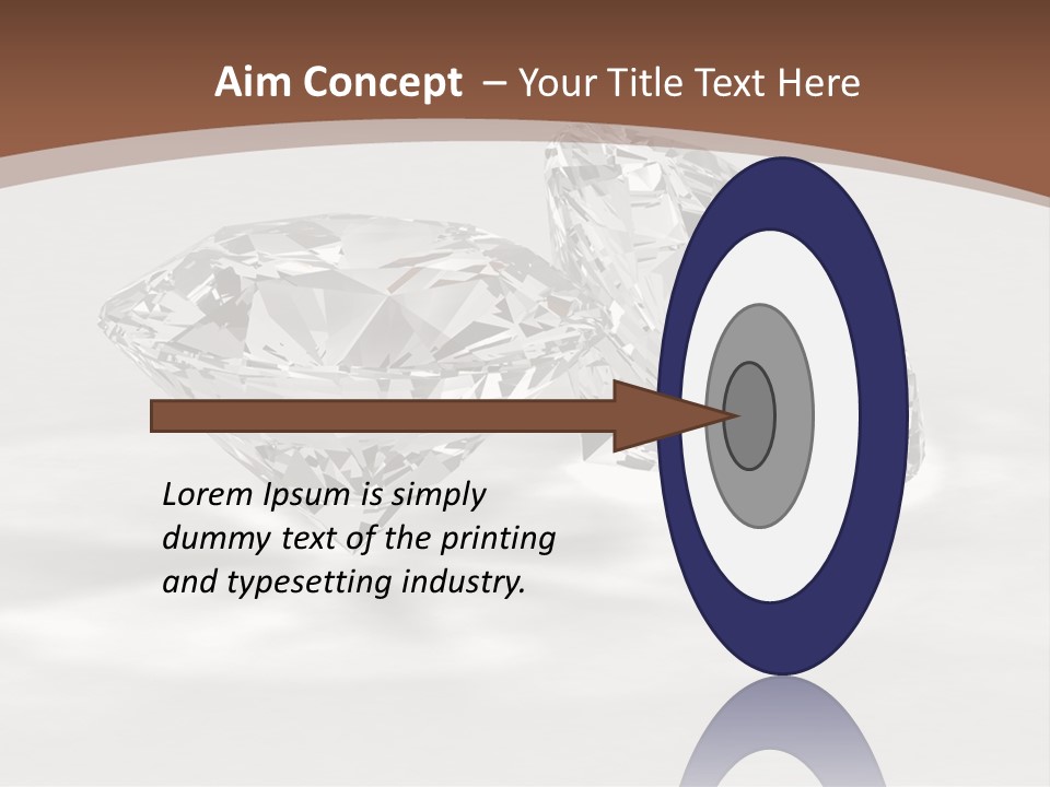 Edelstein Gems Diamant PowerPoint Template