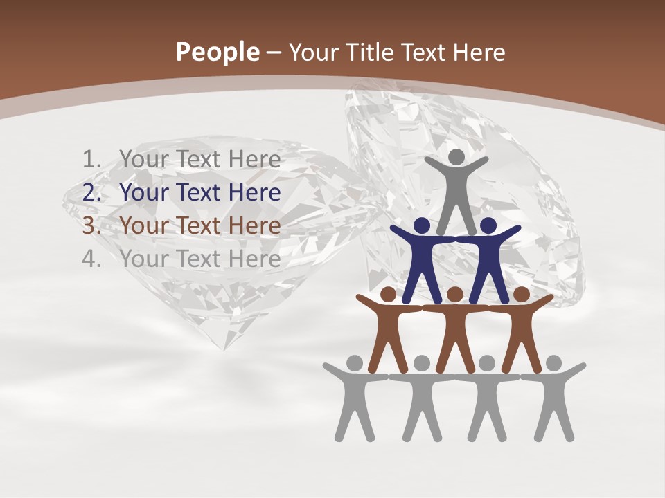 Edelstein Gems Diamant PowerPoint Template