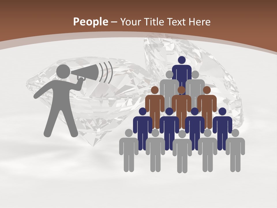 Edelstein Gems Diamant PowerPoint Template