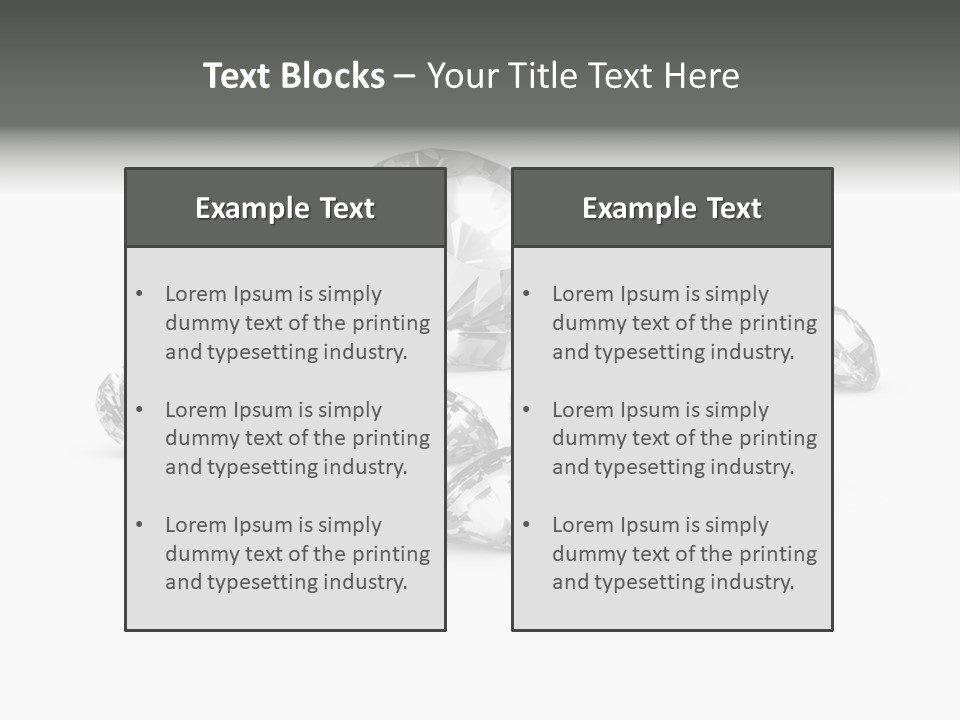 Jewellery Gem Hard PowerPoint Template