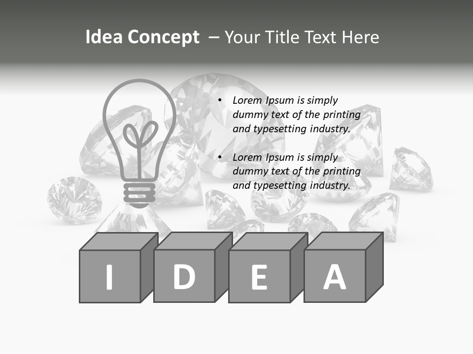 Jewellery Gem Hard PowerPoint Template