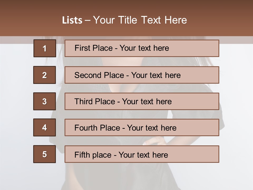 Fashion Model Portrait PowerPoint Template