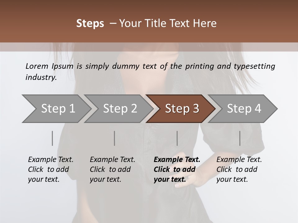Fashion Model Portrait PowerPoint Template