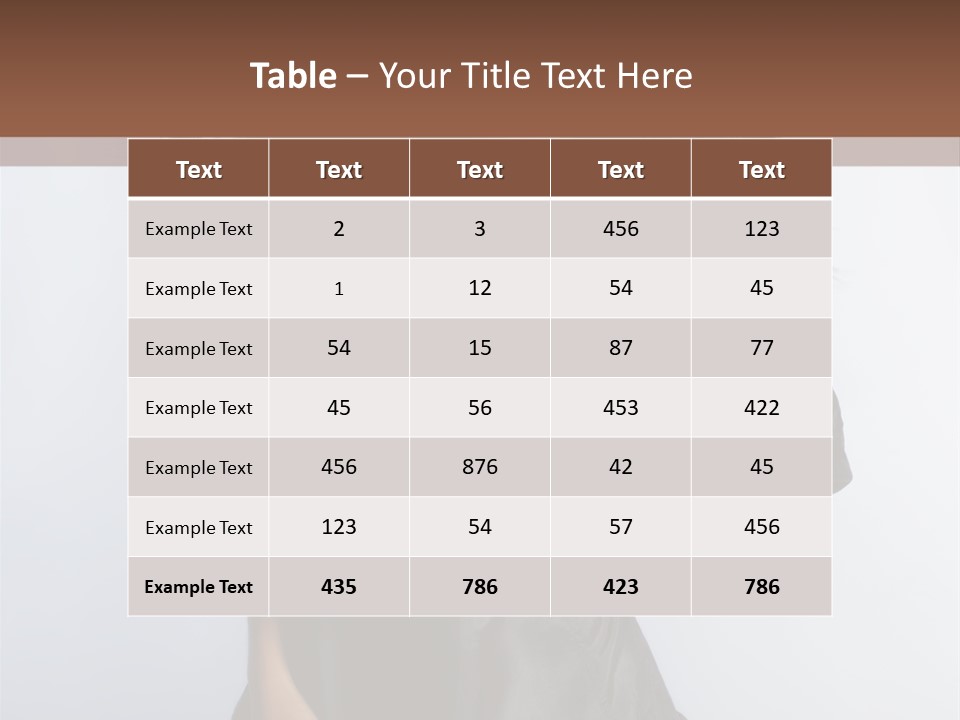 Fashion Model Portrait PowerPoint Template