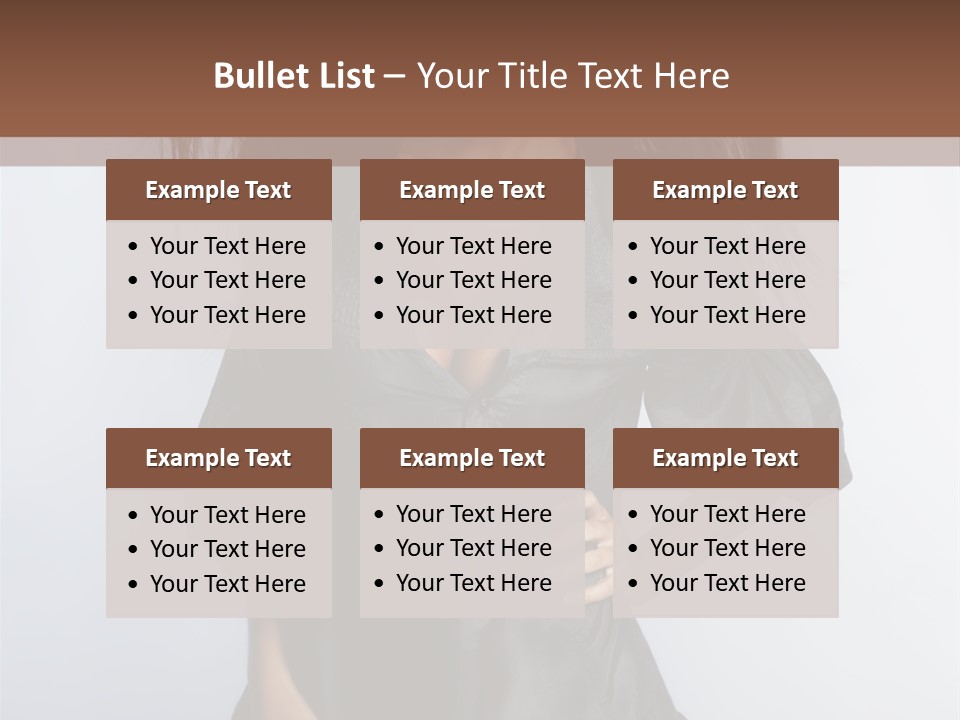 Fashion Model Portrait PowerPoint Template