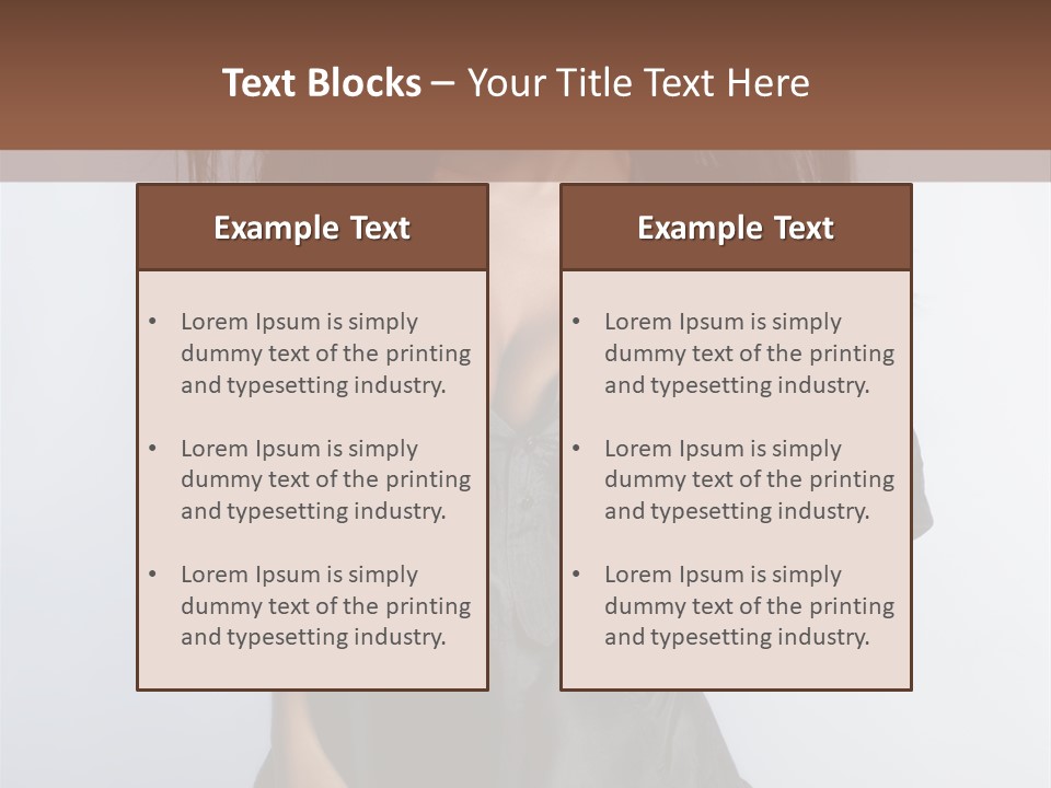 Fashion Model Portrait PowerPoint Template