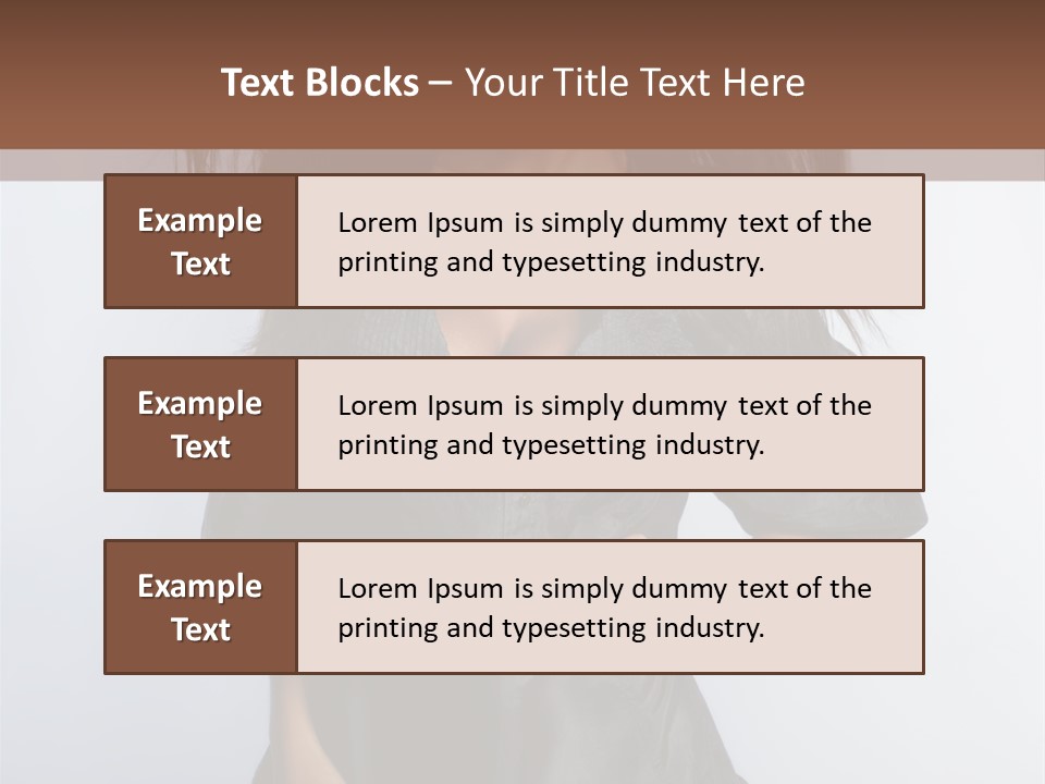 Fashion Model Portrait PowerPoint Template