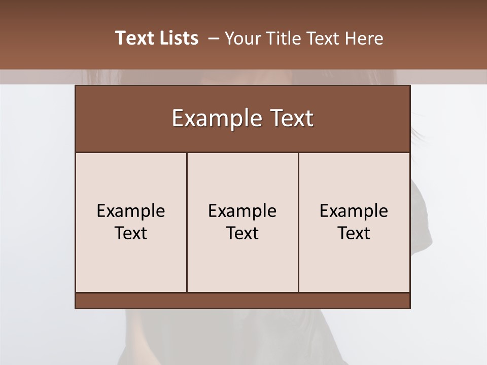 Fashion Model Portrait PowerPoint Template
