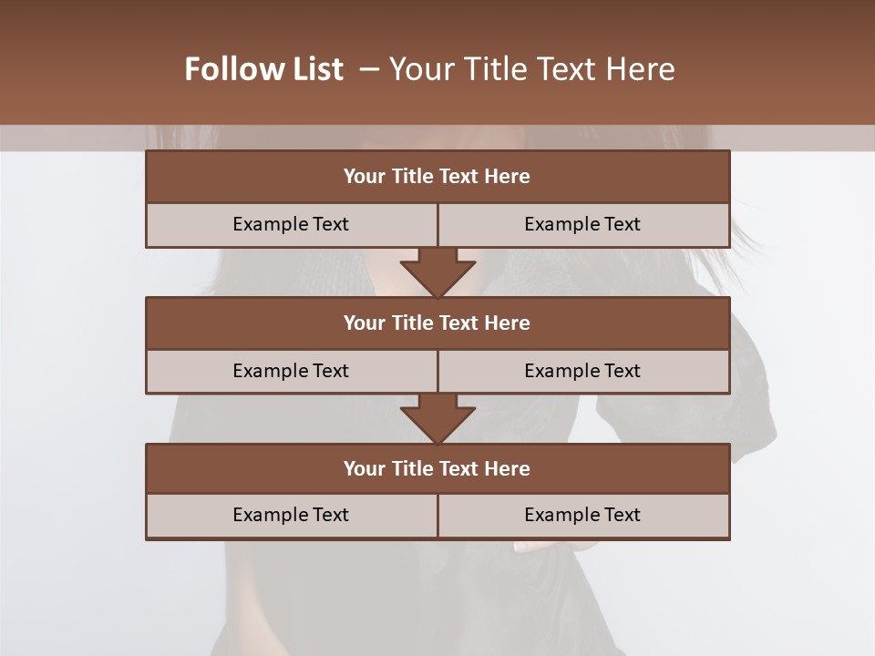 Fashion Model Portrait PowerPoint Template