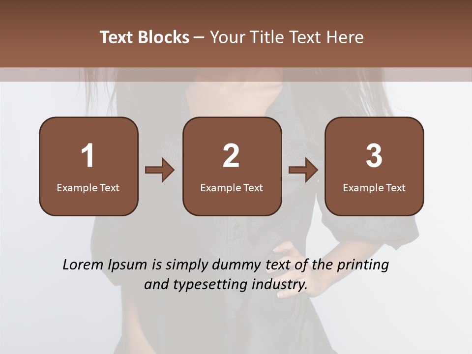 Fashion Model Portrait PowerPoint Template