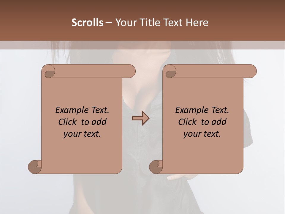 Fashion Model Portrait PowerPoint Template