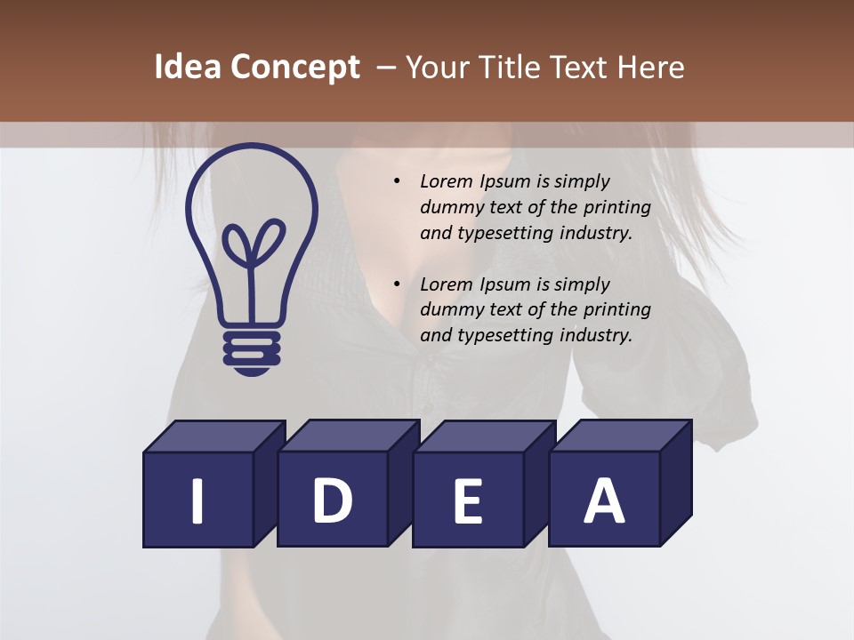 Fashion Model Portrait PowerPoint Template