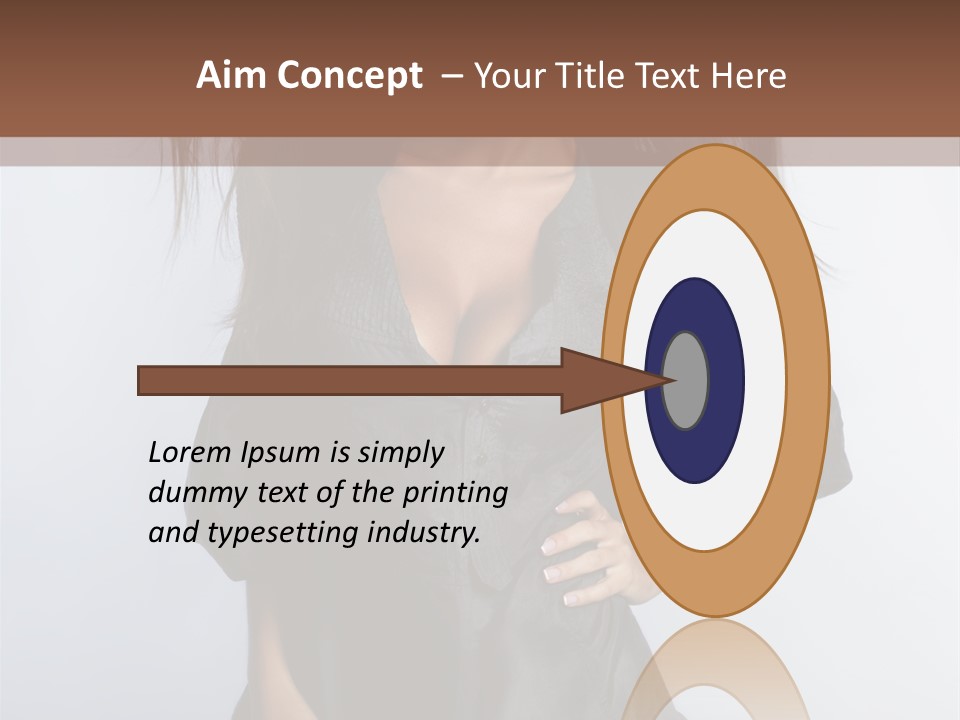 Fashion Model Portrait PowerPoint Template