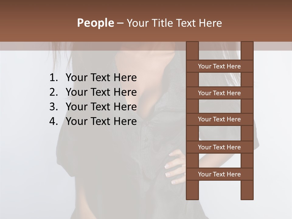 Fashion Model Portrait PowerPoint Template