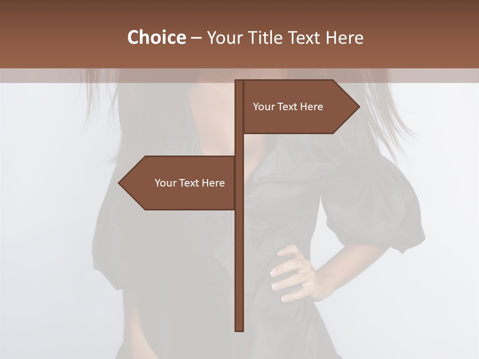 Fashion Model Portrait PowerPoint Template