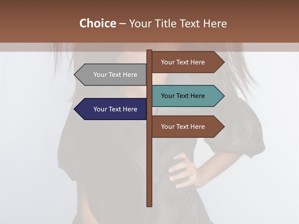 Fashion Model Portrait PowerPoint Template