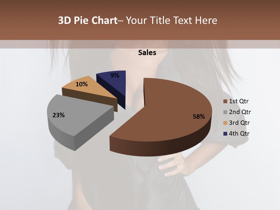 Fashion Model Portrait PowerPoint Template