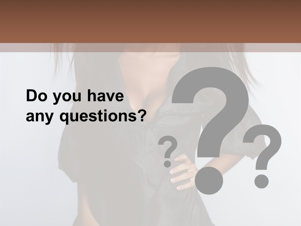 Fashion Model Portrait PowerPoint Template