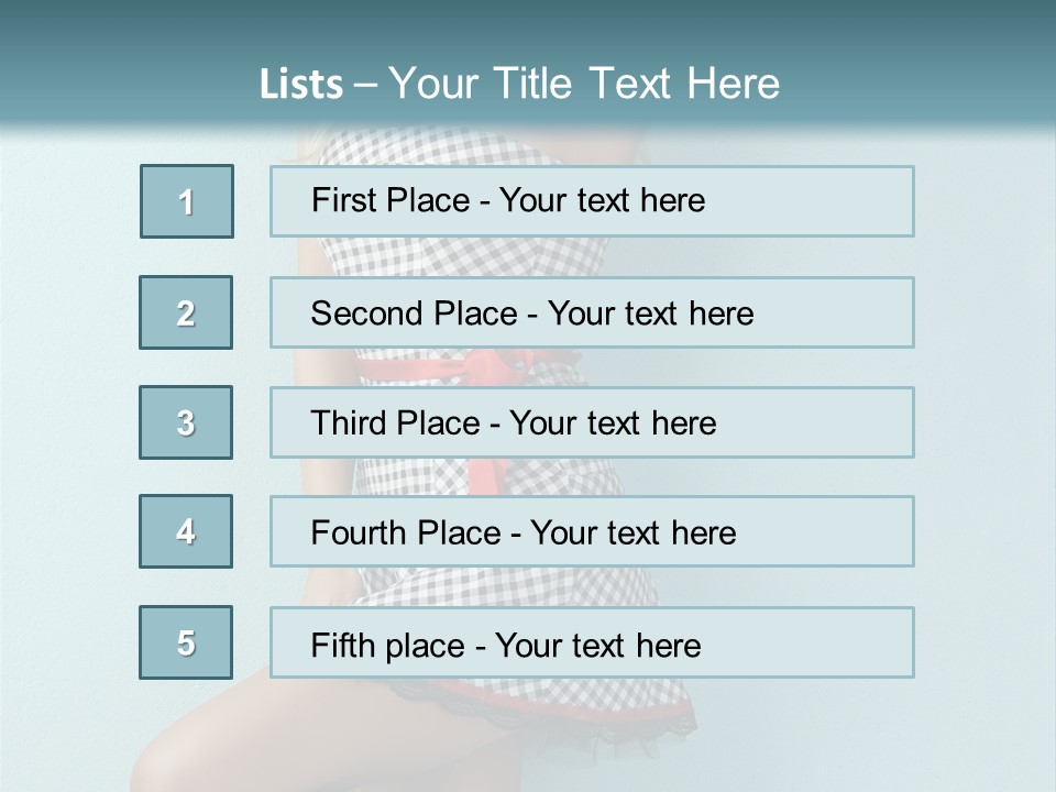 Heel Caucasian Red PowerPoint Template