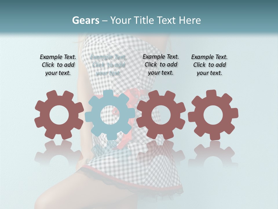 Heel Caucasian Red PowerPoint Template