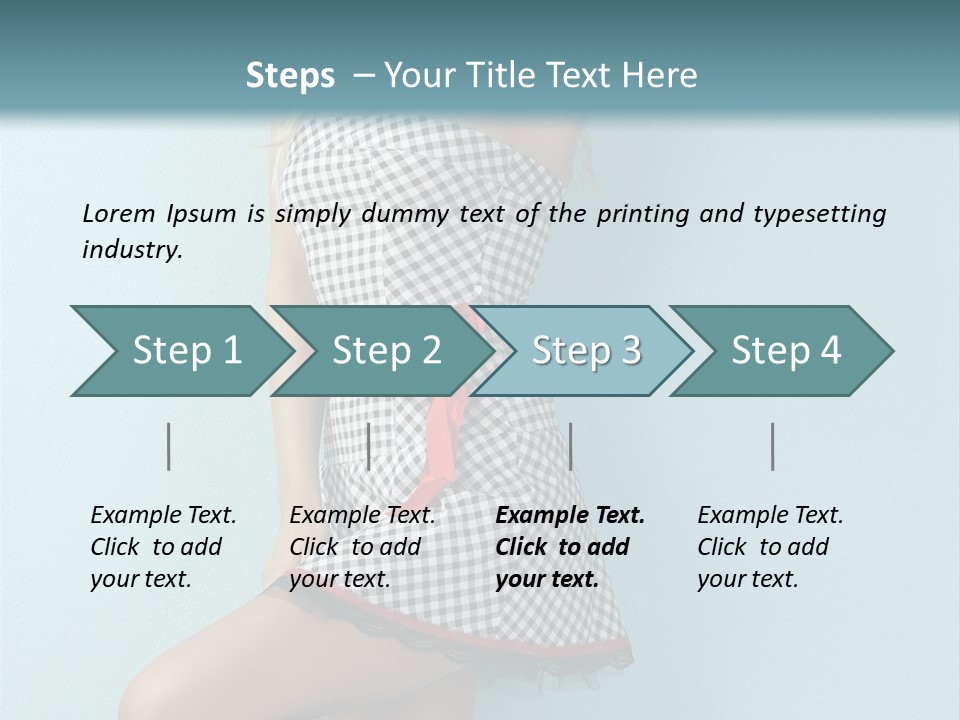 Heel Caucasian Red PowerPoint Template