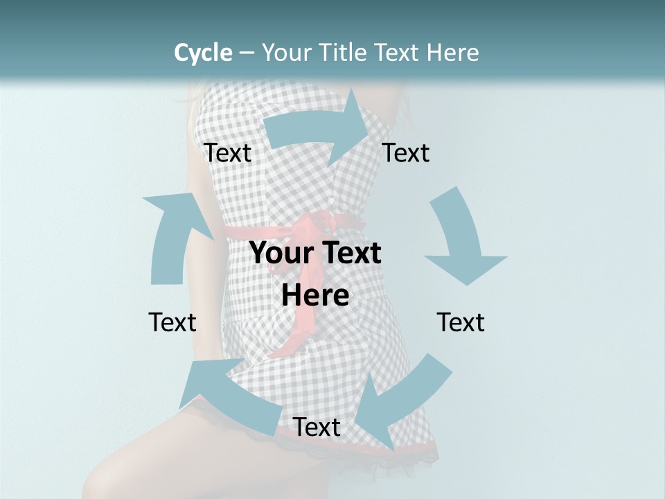 Heel Caucasian Red PowerPoint Template