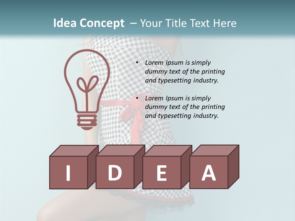 Heel Caucasian Red PowerPoint Template