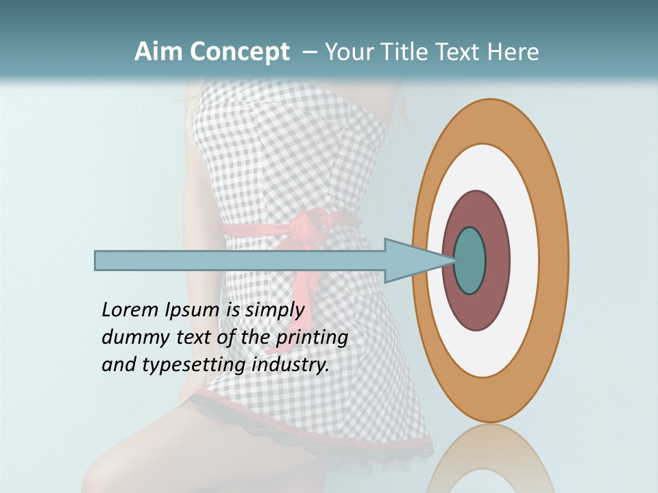 Heel Caucasian Red PowerPoint Template