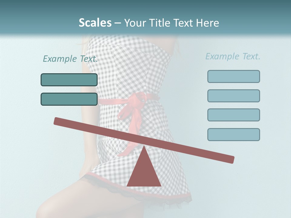 Heel Caucasian Red PowerPoint Template