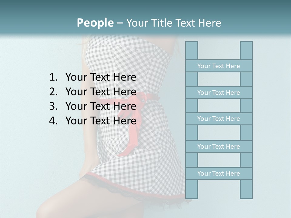 Heel Caucasian Red PowerPoint Template