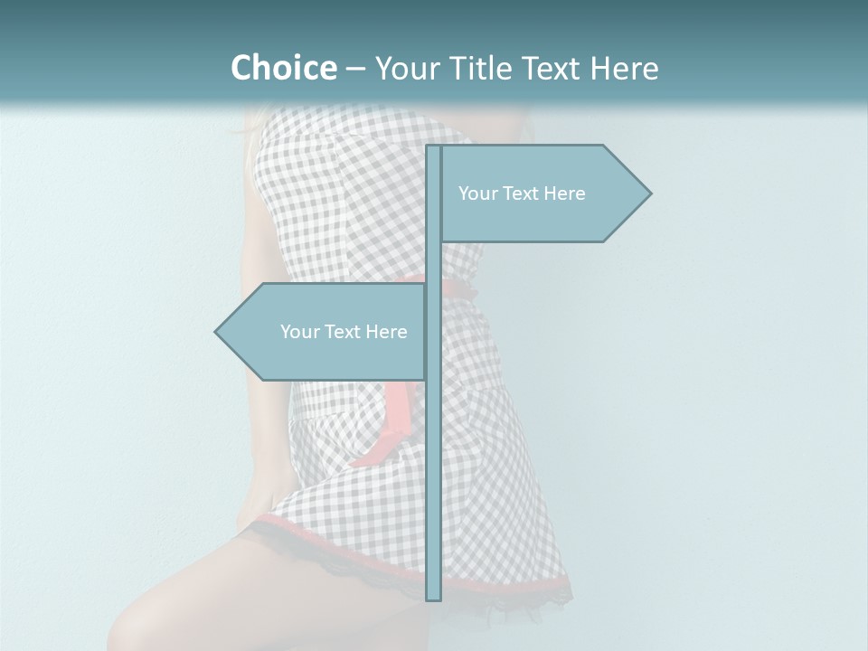 Heel Caucasian Red PowerPoint Template