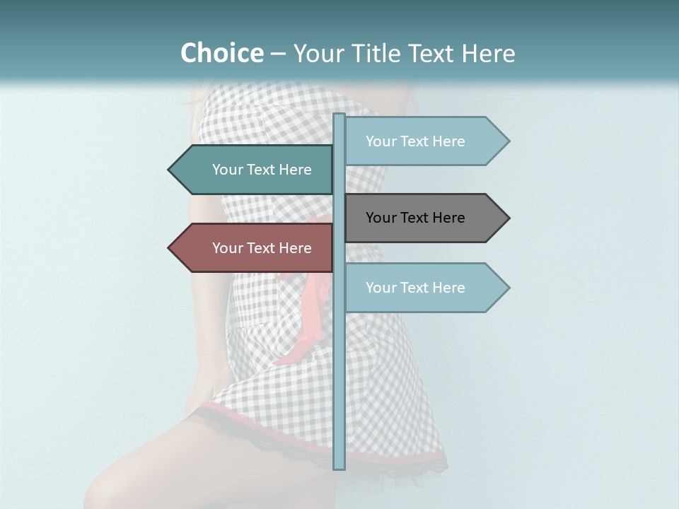 Heel Caucasian Red PowerPoint Template