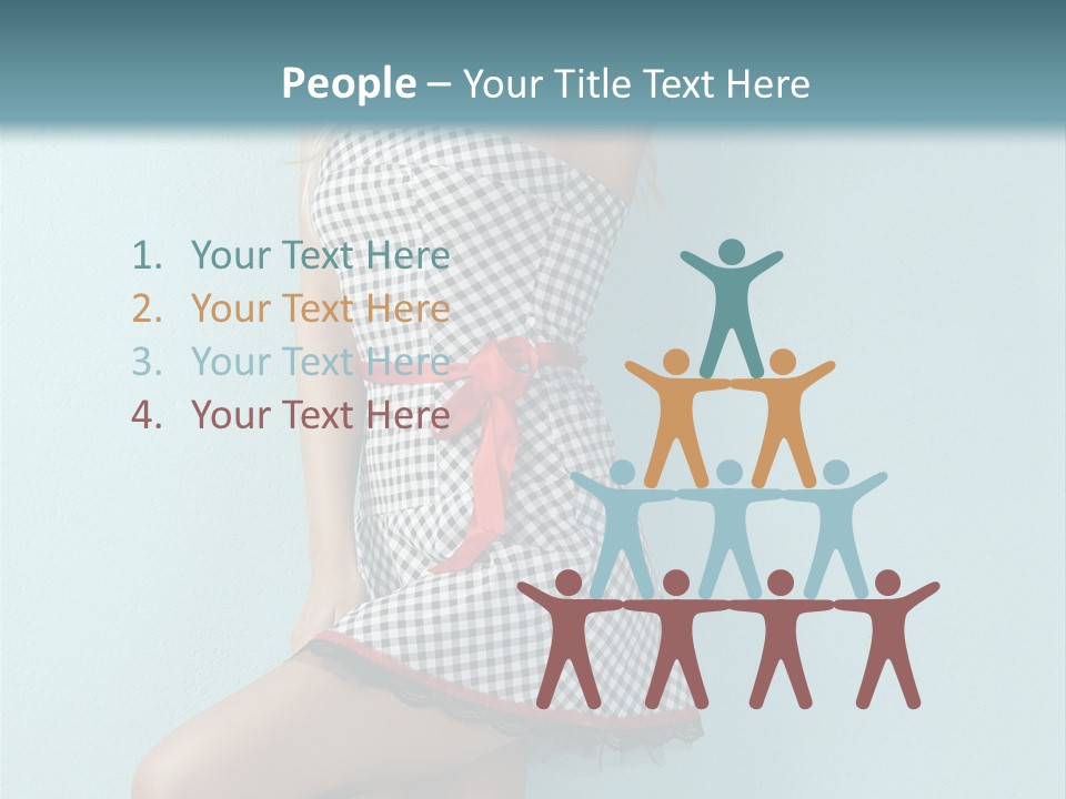 Heel Caucasian Red PowerPoint Template